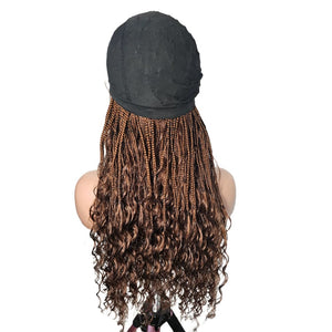 Boho Style Fully Hand Braided Wig - Box Braids Medium 56cm $200 QualityHairByLawlar