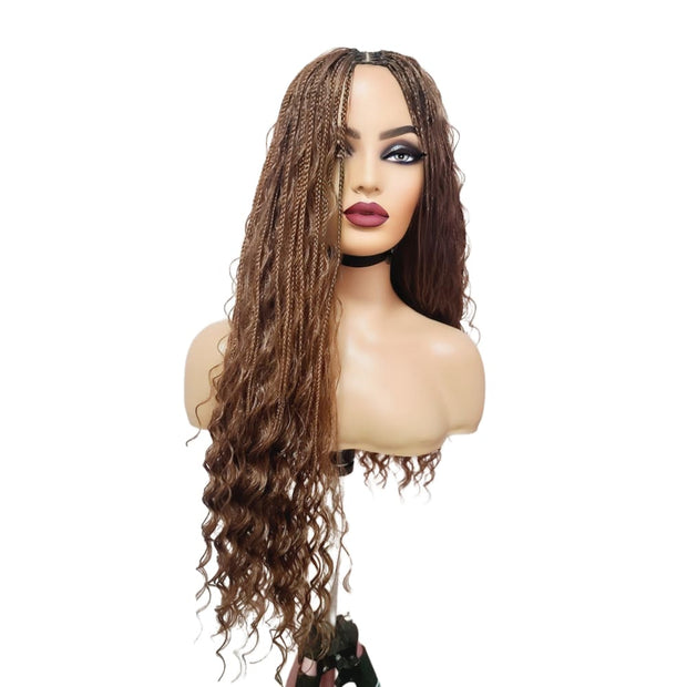 Boho Style Fully Hand Braided Wig - Box Braids - Medium - 56cm $200 Box Braids QualityHairByLawlar