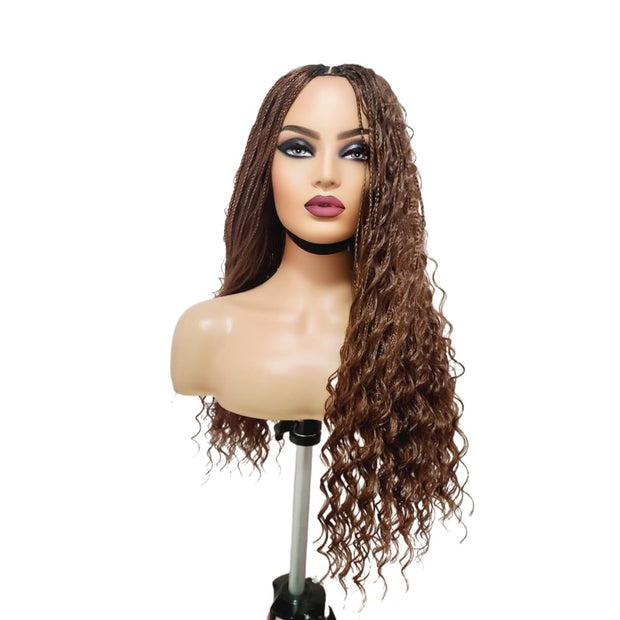 Boho Style Fully Hand Braided Wig - Box Braids - Medium - 56cm $200 Box Braids QualityHairByLawlar