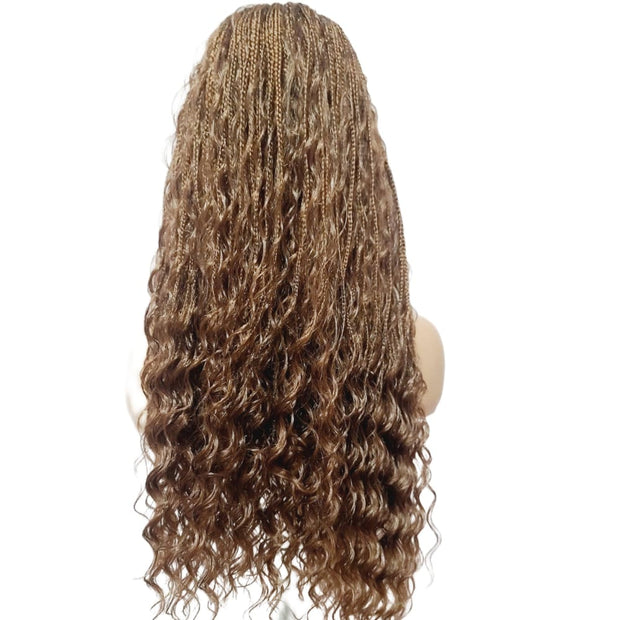 Boho Style Fully Hand Braided Wig - Box Braids - Medium - 56cm $200 Box Braids QualityHairByLawlar