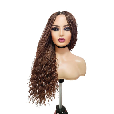 Boho Style Fully Hand Braided Wig - Box Braids - Medium - 56cm $200 Box Braids QualityHairByLawlar