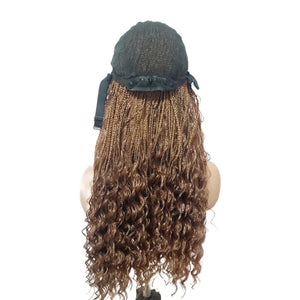 Boho Style Fully Hand Braided Wig - Box Braids - Medium - 56cm $200 Box Braids QualityHairByLawlar