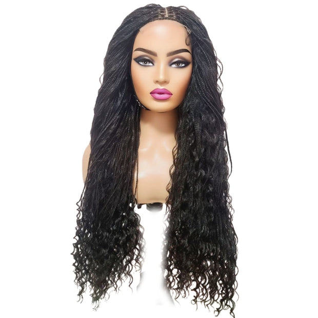 Boho Style Fully Hand Braided Wig - Glueless Box Braids - Medium - 56cm $200 Box Braids QualityHairByLawlar