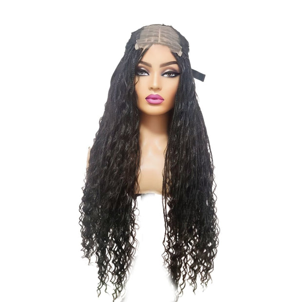 Boho Style Fully Hand Braided Wig - Glueless Box Braids - Medium - 56cm $200 Box Braids QualityHairByLawlar