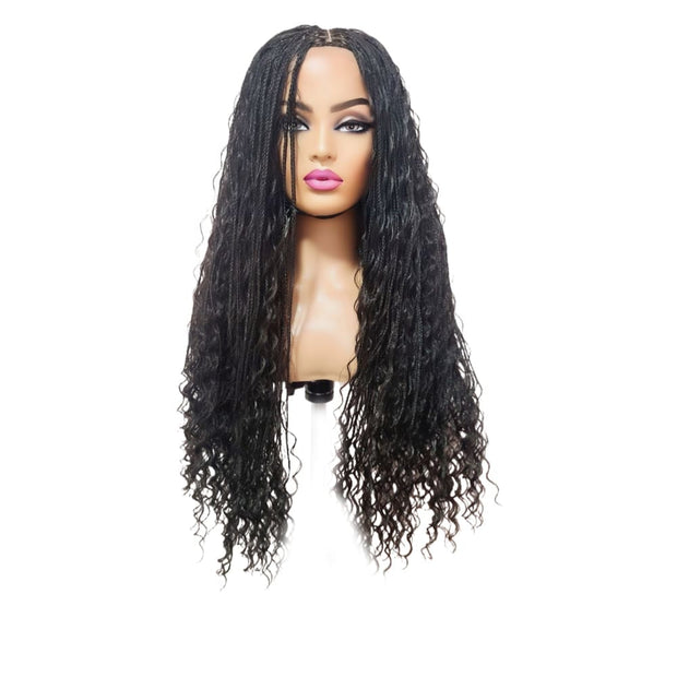 Boho Style Fully Hand Braided Wig - Glueless Box Braids - Medium - 56cm $200 Box Braids QualityHairByLawlar