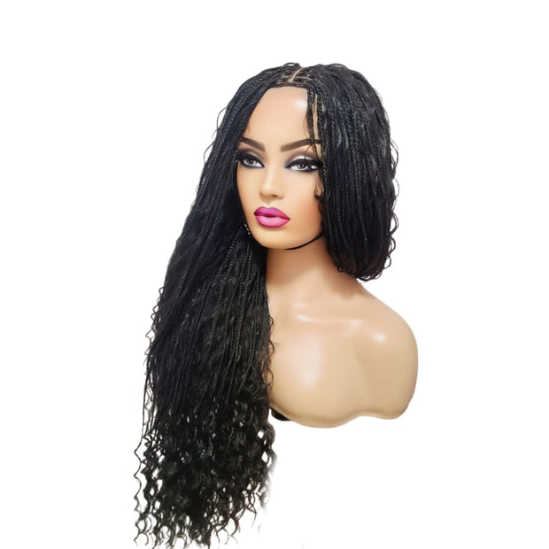 Boho Style Fully Hand Braided Wig - Glueless Box Braids - Medium - 56cm $200 Box Braids QualityHairByLawlar