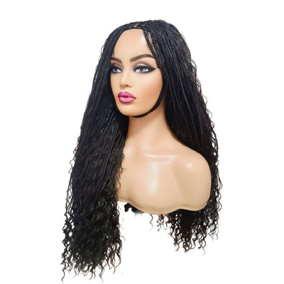 Boho Style Fully Hand Braided Wig - Glueless Box Braids - Medium - 56cm $200 Box Braids QualityHairByLawlar