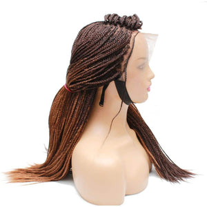Box Braids Fully Hand Braided 4 Sided Ombre Lace Wig (33/30) - Medium - 56cm $180 Box Braids QualityHairByLawlar (4991166382166)