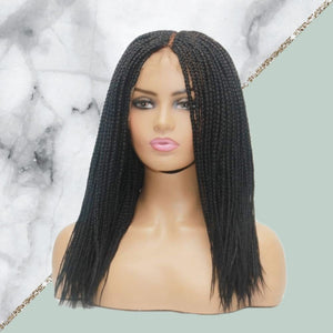 Box Braids Fully Hand Braided Lace Wig #1 - Medium - 56cm $200 Box Braids QualityHairByLawlar (10347609164)