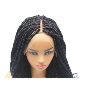 Box Braids Fully Hand Braided Lace Wig (1B) - Medium- 56 cm $148.75 Box Braids QualityHairByLawlar (9796269324)