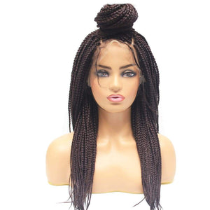 Box Braids Fully Hand Braided Lace Wig (99j) - Medium - 56cm $175 Box Braids QualityHairByLawlar (8300757126)