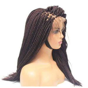 Box Braids Fully Hand Braided Lace Wig (99j) - Medium - 56cm $175 Box Braids QualityHairByLawlar (8300757126)