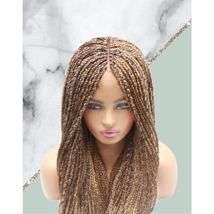 Box Braids Fully Hand Braided Lace Wig (Balayage Mix) - Medium - 56cm $200 Box Braids QualityHairByLawlar (4993383628886)