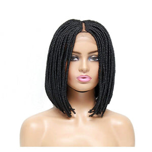 Box Braids Fully Hand Braided Lace Wig- Bob Style (#1) - Medium - 56cm $160 Box Braids QualityHairByLawlar (4943401648214)