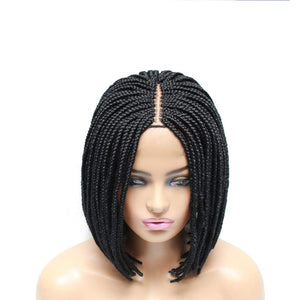 Box Braids Fully Hand Braided Lace Wig- Bob Style (#1) - Medium - 56cm $160 Box Braids QualityHairByLawlar (4943401648214)