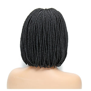 Box Braids Fully Hand Braided Lace Wig- Bob Style (#1) - Medium - 56cm $160 Box Braids QualityHairByLawlar (4943401648214)