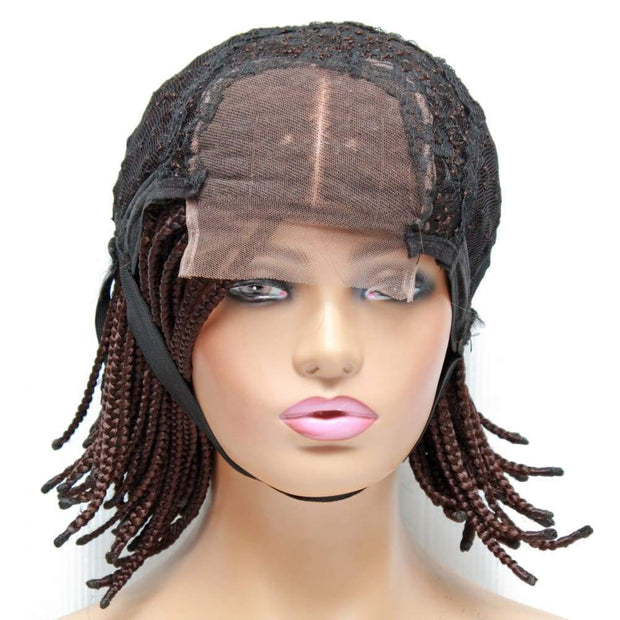 Box Braids Fully Hand Braided Lace Wig- Bob Style (#33) - Medium - 56cm $160 Box Braids QualityHairByLawlar (4943403155542)