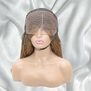 Box Braids Fully Hand Braided Lace Wig (Strawberry Blonde) - Medium - 56cm $200 Box Braids QualityHairByLawlar (6543877767254)