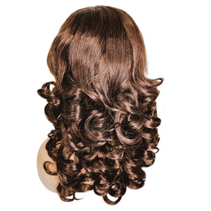 Brazilian Bouncy Brown Wavy Human Hair Lace Front Wig (16’) - Medium - 56cm $225 Lace Front Wig QualityHairByLawlar