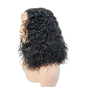Brazilian Curly Mid Part Human Hair Lace Front Wig (12’) - Medium - 56cm $160 Lace Front Wig QualityHairByLawlar