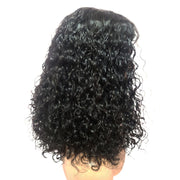 Brazilian Curly Mid Part Human Hair Lace Front Wig (12") (8791658889525)
