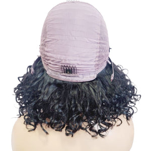 Brazilian Curly Side Part Human Hair Lace Front Wig (12) - Medium - 56cm $195 Lace Front Wig QualityHairByLawlar