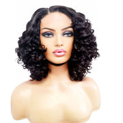 Brazilian Curly Side Part Human Hair Lace Front Wig (12) - Medium - 56cm $200 Lace Front Wig QualityHairByLawlar