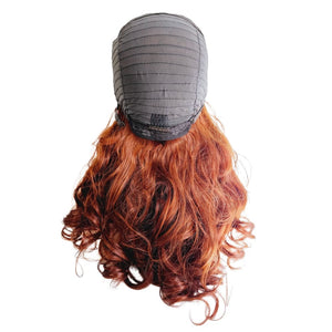 Brazilian Ginger Ombre Human Hair Lace Closure Wig - Medium - 56cm $300 Lace Front Wig QualityHairByLawlar (9429973106997)