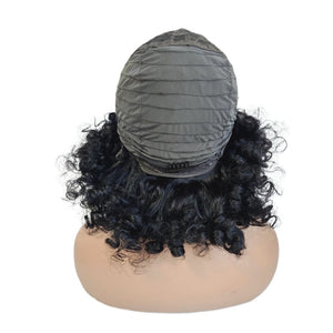 Brazilian Human Hair Curly Fringe Human Hair Wig - Medium - 56cm $165 Lace Front Wig QualityHairByLawlar