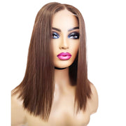 Brazilian Human Hair Lace Front Bob Wig (10") (8791643259189)
