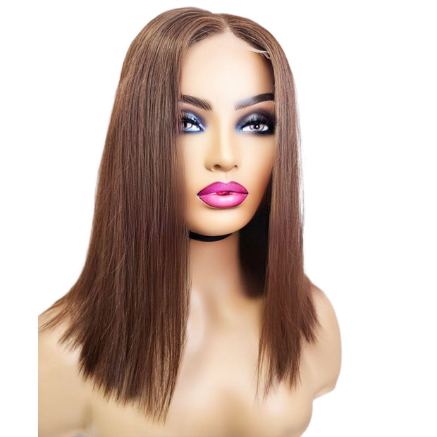 Brazilian Human Hair Lace Front Bob Wig (10") (8791643259189)