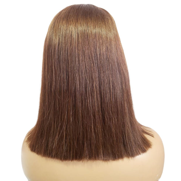 Brazilian Human Hair Lace Front Bob Wig (10") (8791643259189)