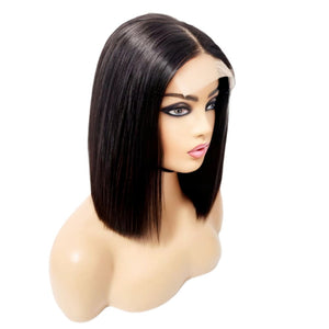Brazilian Mid Part Bob Human Hair Lace Front Wig - Medium - 56cm $170 Lace Front Wig QualityHairByLawlar (8955621802293)