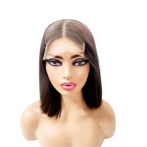 Brazilian Mid Part Bob Human Hair Lace Front Wig - Medium - 56cm $170 Lace Front Wig QualityHairByLawlar