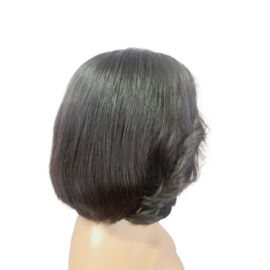 Brazilian Side Part Cropped Human Hair Lace Front Wig - Medium - 56cm $170 Lace Front Wig QualityHairByLawlar