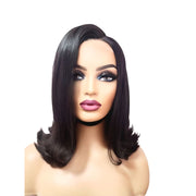 Brazilian Silky Straight C- Part Human Hair Lace Front Wig (10") (4782386577494)