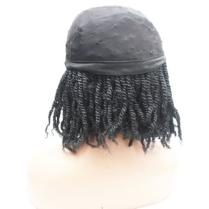 Kinky Twist Lace Closure Braided Wig- 1B - Medium - 56cm $180 Sprint Twists QualityHairByLawlar (8916795982133)