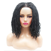 Kinky Twist Lace Closure Braided Wig- 1B - Medium - 56cm $180 Sprint Twists QualityHairByLawlar