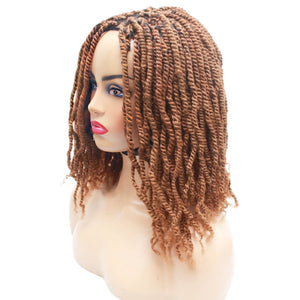 Kinky Twist Lace Closure Braided Wig- Golden Brown - Medium - 56cm $180 Sprint Twists QualityHairByLawlar