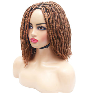Kinky Twist Lace Closure Braided Wig- Golden Brown - Medium - 56cm $180 Sprint Twists QualityHairByLawlar