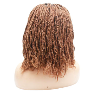 Kinky Twist Lace Closure Braided Wig- Golden Brown - Medium - 56cm $180 Sprint Twists QualityHairByLawlar