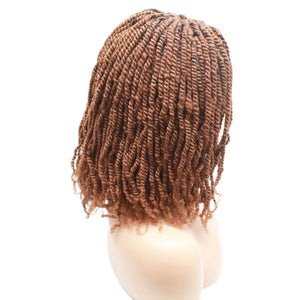 Kinky Twist Lace Closure Braided Wig- Golden Brown - Medium - 56cm $180 Sprint Twists QualityHairByLawlar