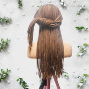 Knotless Braids- Brown Balayage Lace Frontal Box Braided Wig - Medium- 56cm $200 Knotless Braids QualityHairByLawlar (6615473913942)