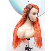 Knotless Braids Lace Frontal Box Braided Wig in Spring Orange - Medium- 56cm $290 Knotless Braids QualityHairByLawlar (6537871523926)
