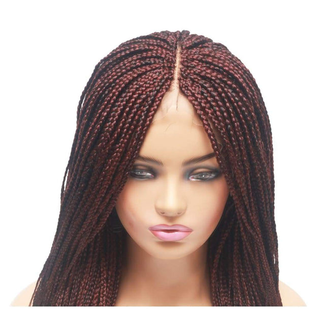 Lace Frontal Braided Wig - Feathers - $155 Box Braids QualityHairByLawlar (10347374028)