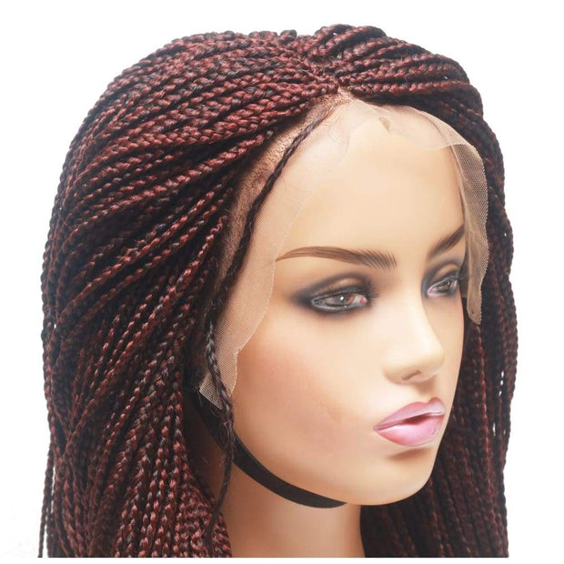Lace Frontal Braided Wig - Feathers - $155 Box Braids QualityHairByLawlar (10347374028)