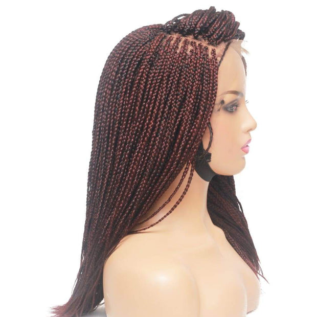 Lace Frontal Braided Wig - Feathers - $155 Box Braids QualityHairByLawlar (10347374028)