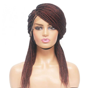 Lace Frontal Braided Wig - Feathers - $155 Box Braids QualityHairByLawlar (10347374028)