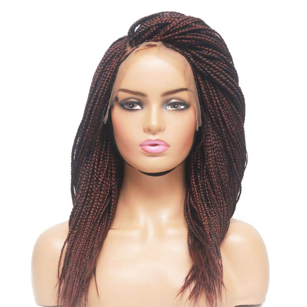 Lace Frontal Braided Wig - Feathers - $155 Box Braids QualityHairByLawlar (10347374028)