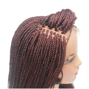 Lace Frontal Braided Wig - Feathers - $155 Box Braids QualityHairByLawlar (10347374028)